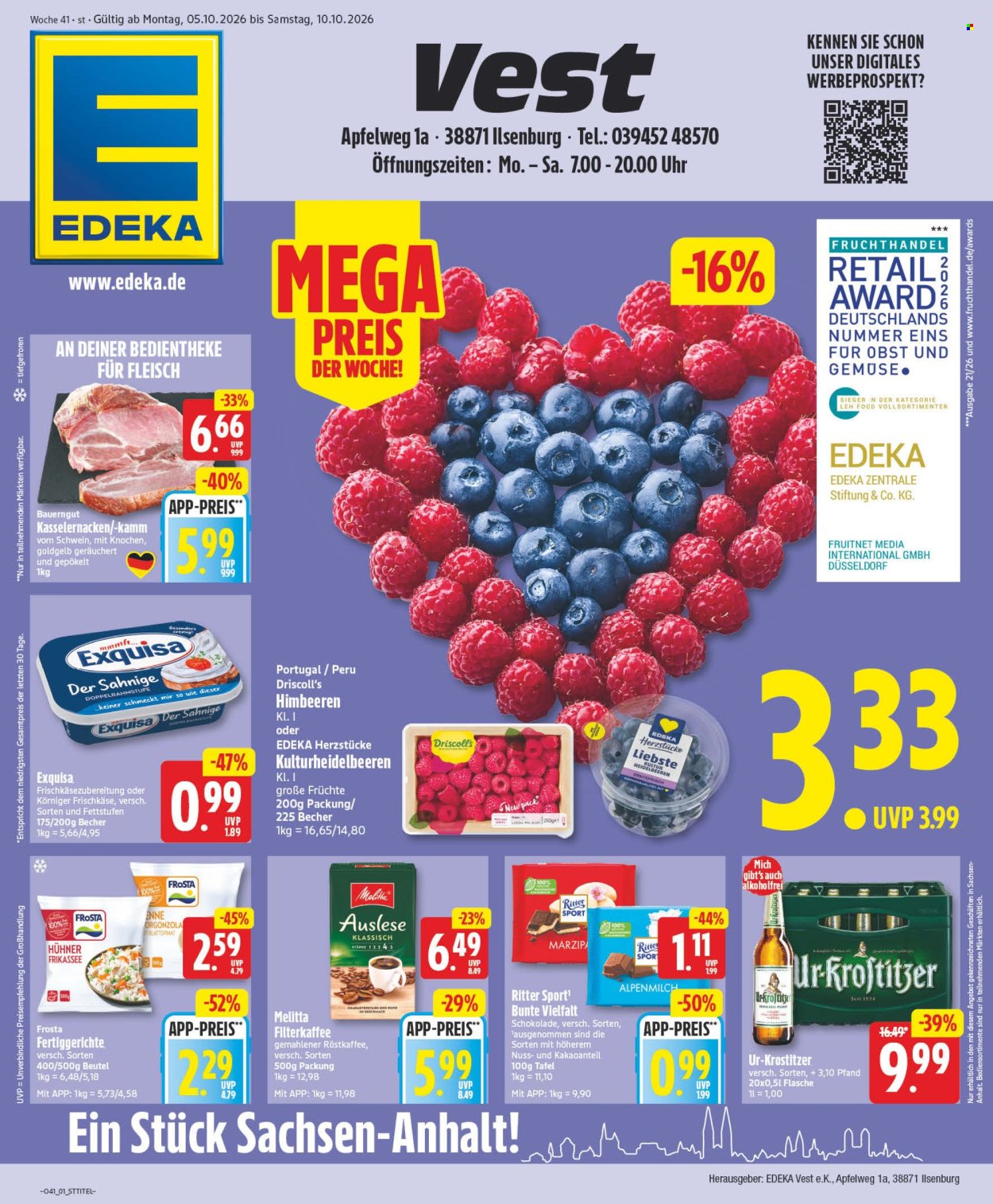 Edeka Prospekte  - 5.10.2026 - 10.10.2026. Seite 1