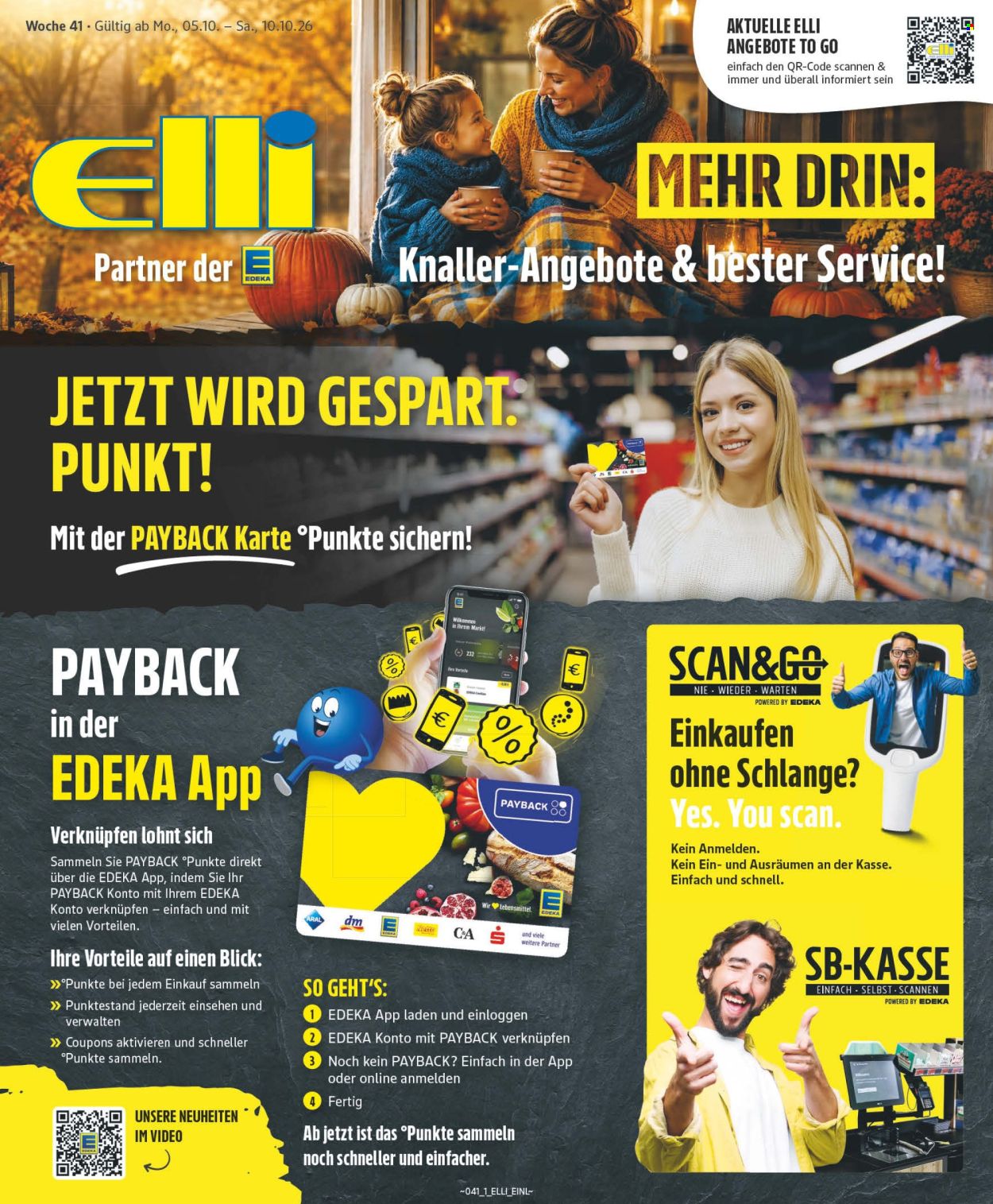 Edeka Prospekte  - 5.10.2026 - 10.10.2026. Seite 1