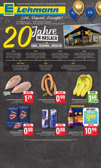 Prospekte Edeka - 5.10.2026 - 10.10.2026.