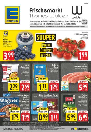 Prospekte Edeka - 5.10.2026 - 10.10.2026.