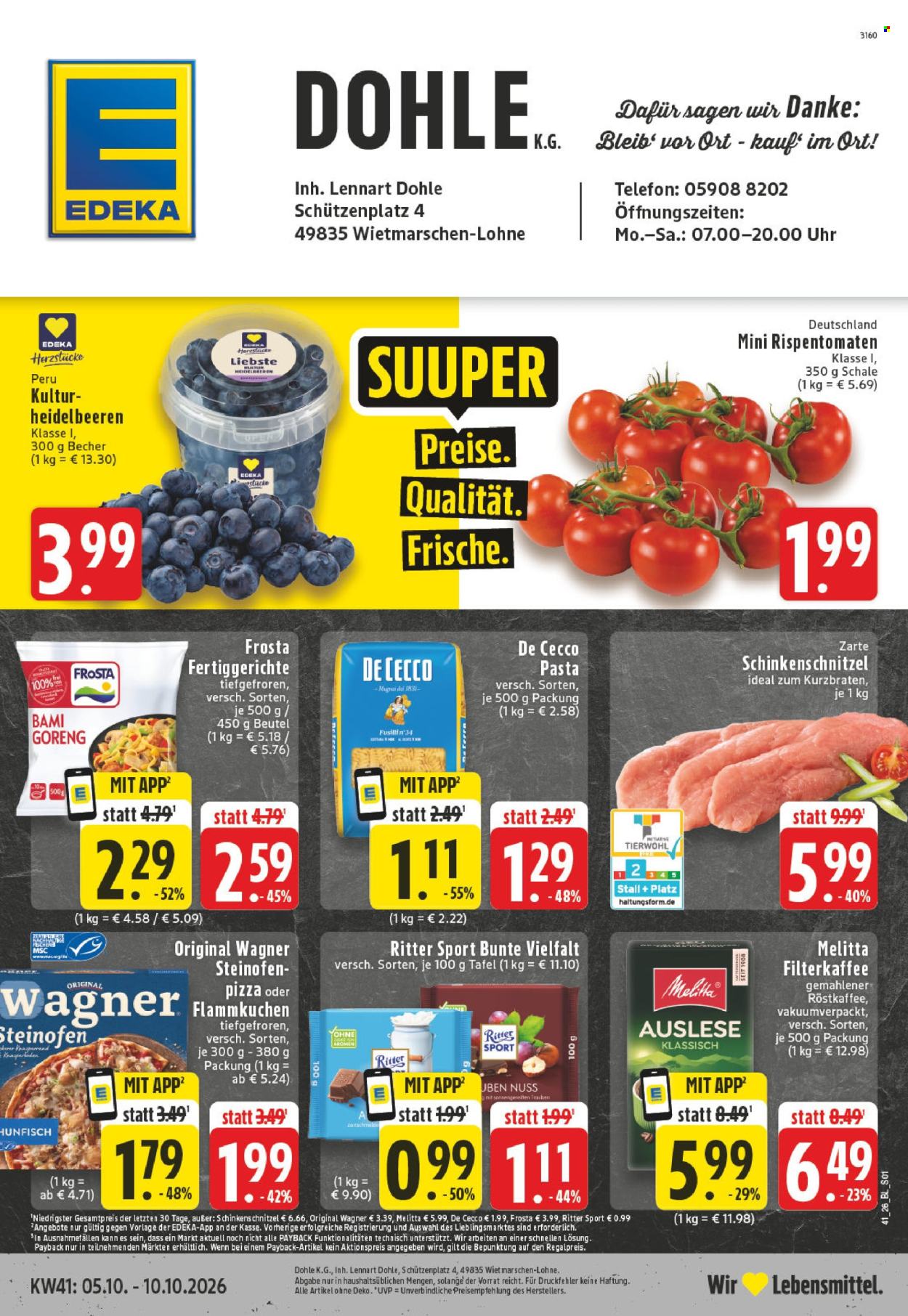 Edeka Prospekte  - 5.10.2026 - 10.10.2026. Seite 1