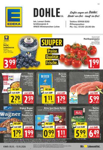 Prospekte Edeka - 5.10.2026 - 10.10.2026.