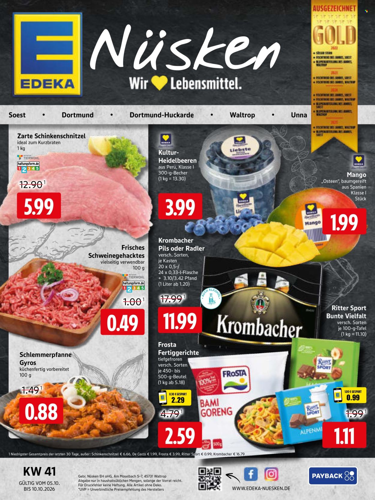 Edeka Prospekte  - 5.10.2026 - 10.10.2026. Seite 1