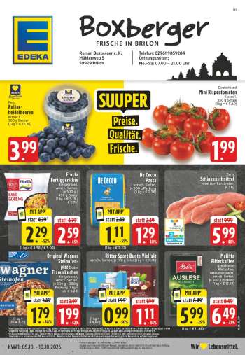 Prospekte Edeka - 5.10.2026 - 10.10.2026.
