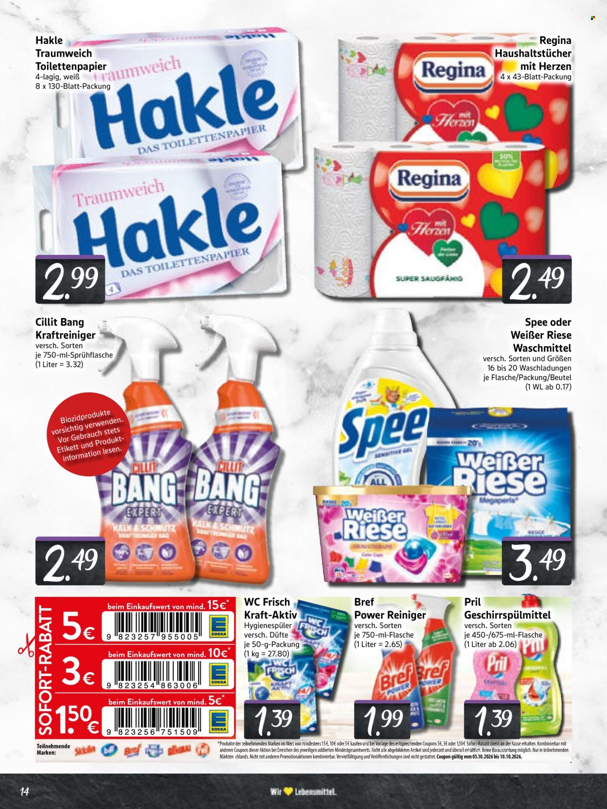 Edeka Prospekte  - 5.10.2026 - 10.10.2026. Seite 14
