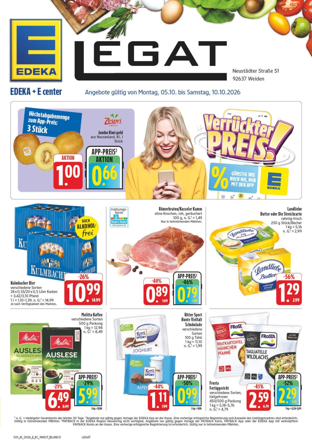 E center Prospekte  - 5.10.2026 - 10.10.2026. Seite 1