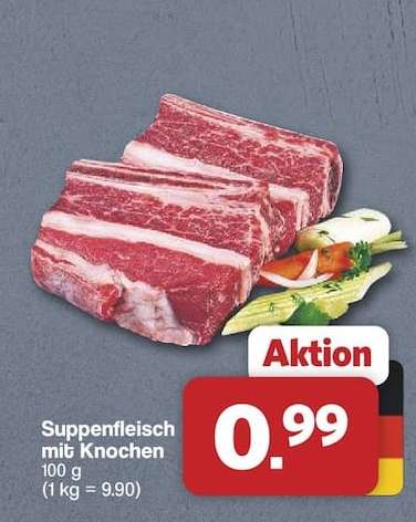 Suppenfleisch mit Knochen