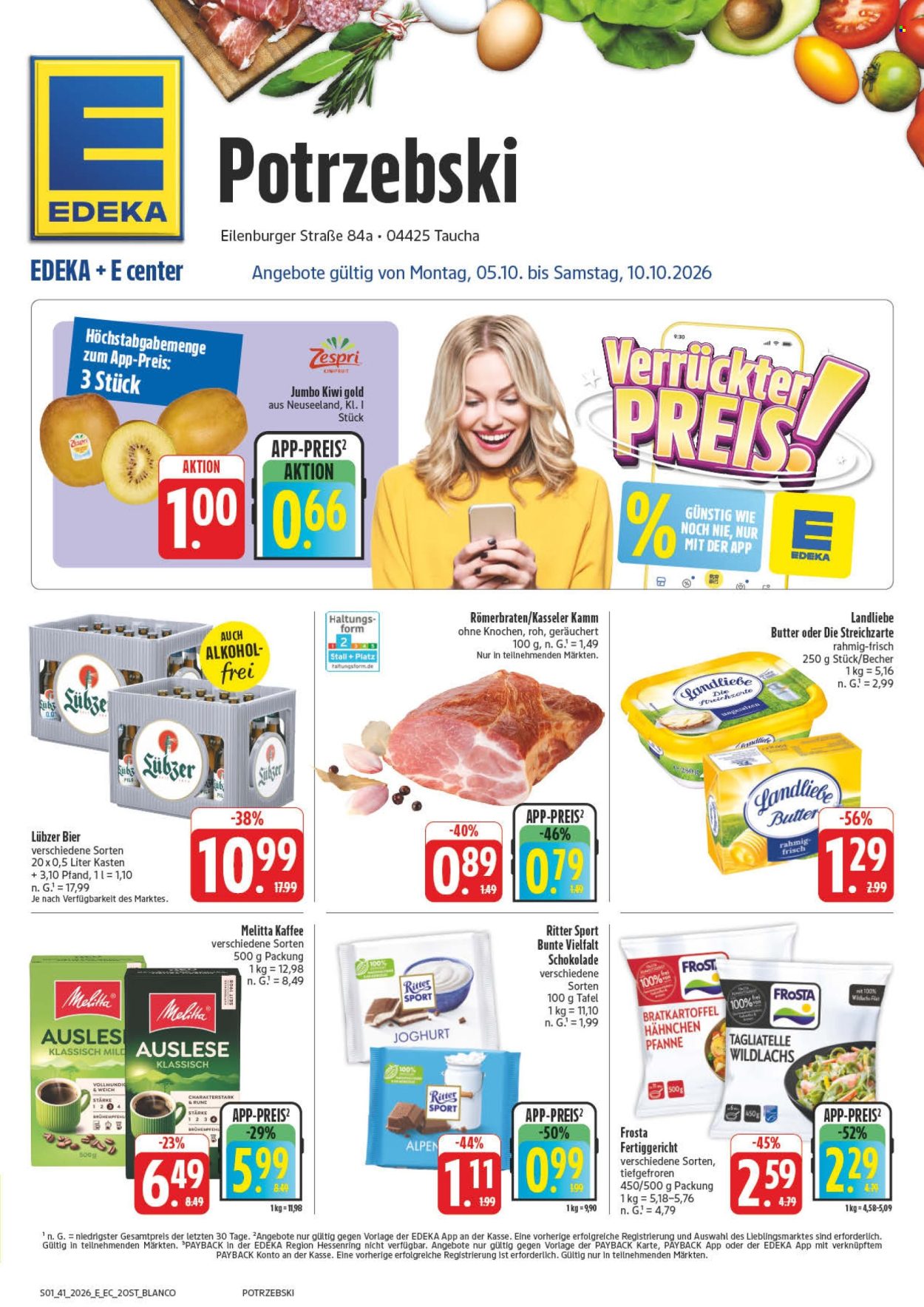 Edeka Prospekte  - 5.10.2026 - 10.10.2026. Seite 1