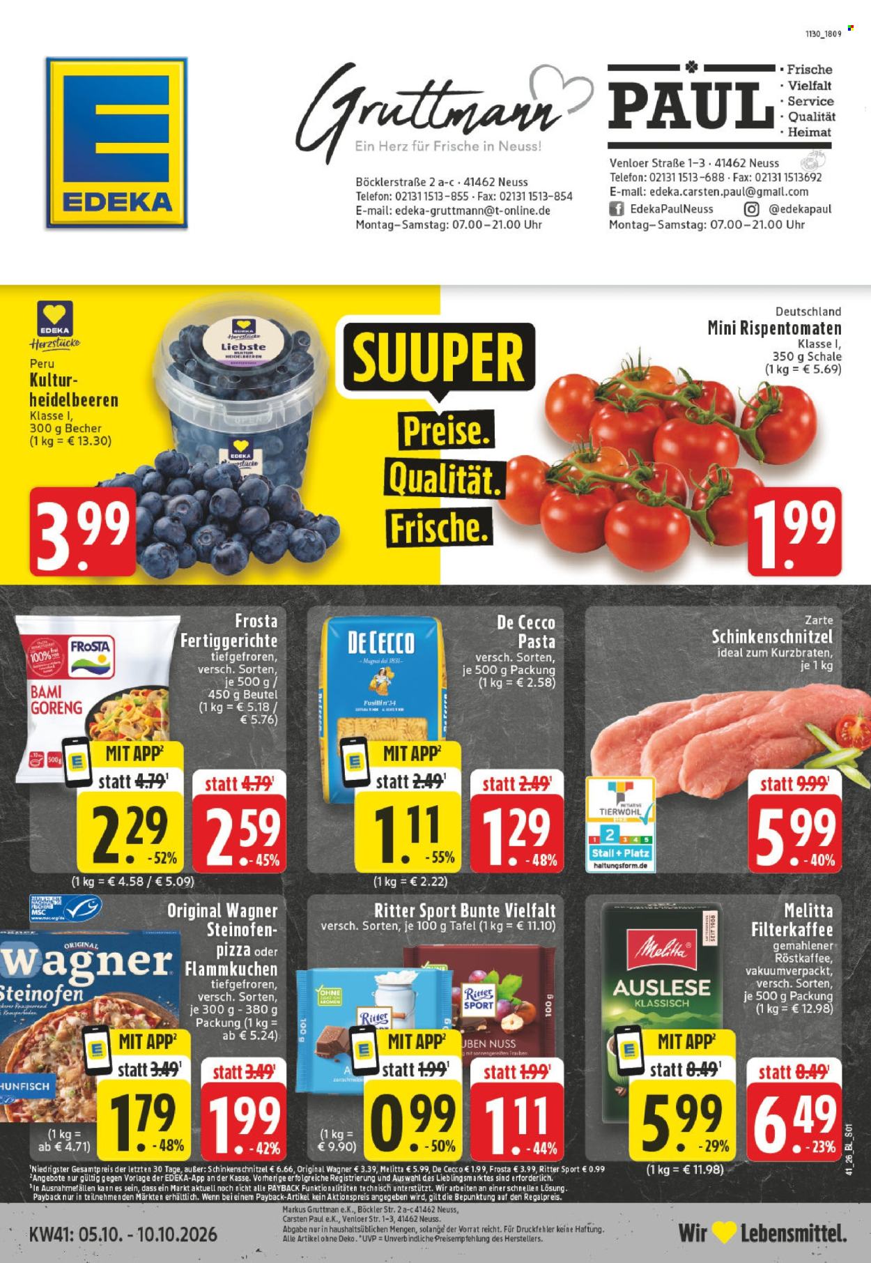 Edeka Prospekte  - 5.10.2026 - 10.10.2026. Seite 1