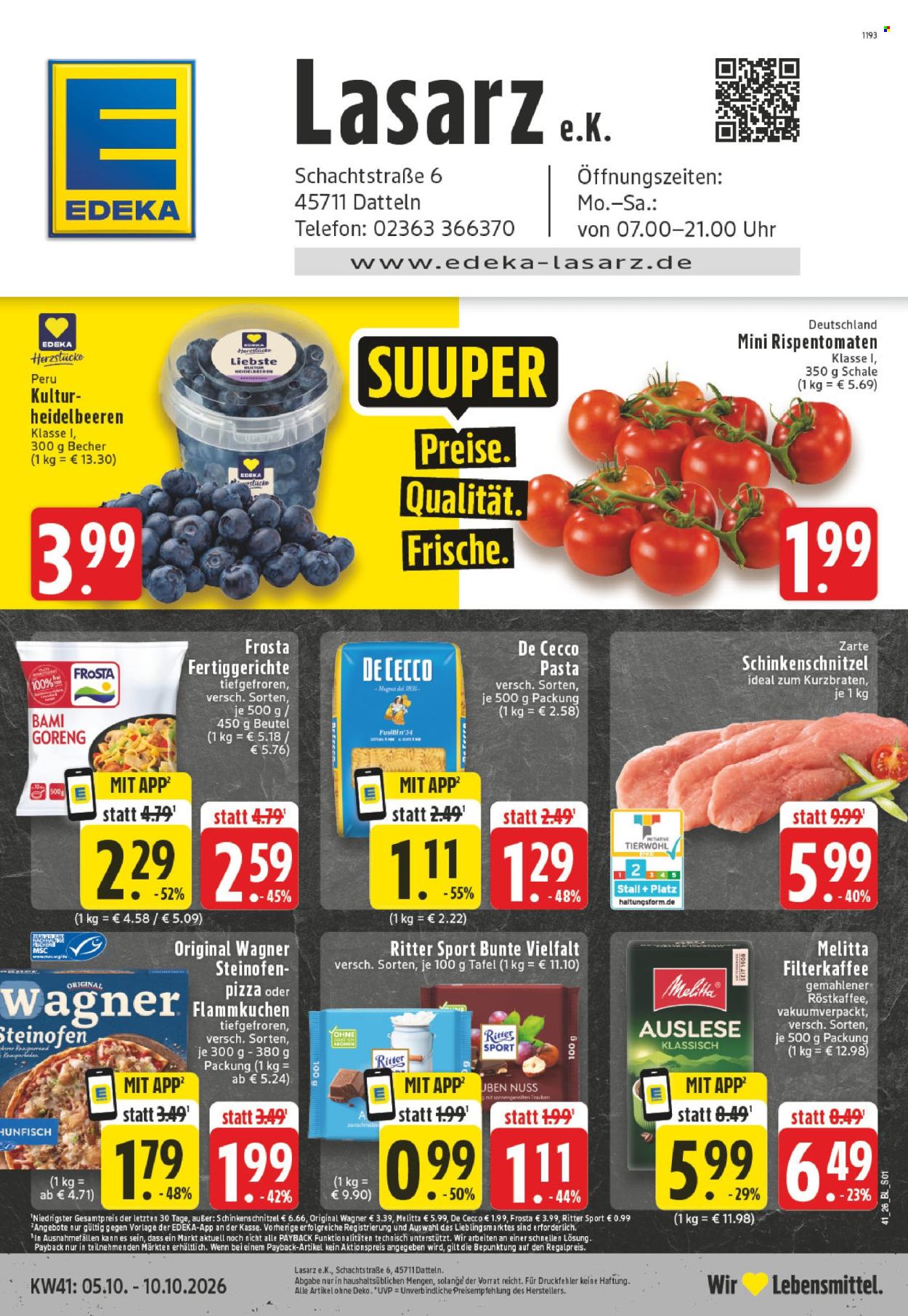 Edeka Prospekte  - 5.10.2026 - 10.10.2026. Seite 1