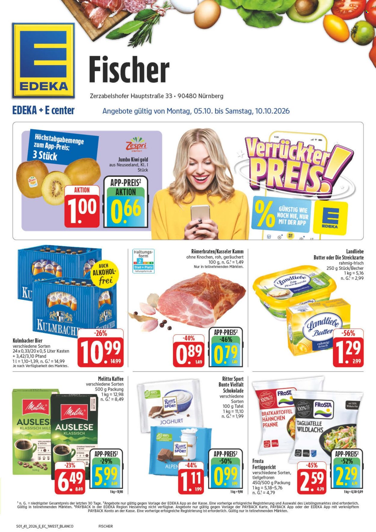 Edeka Prospekte  - 5.10.2026 - 10.10.2026. Seite 1