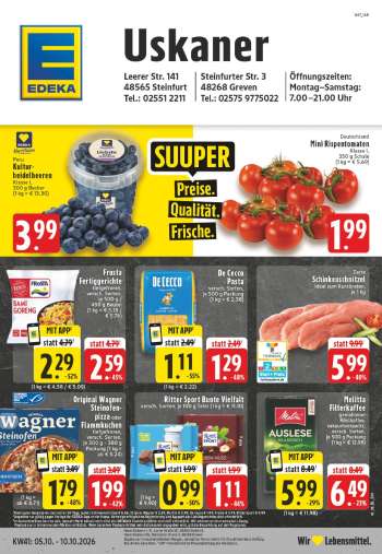 Prospekte Edeka - 5.10.2026 - 10.10.2026.