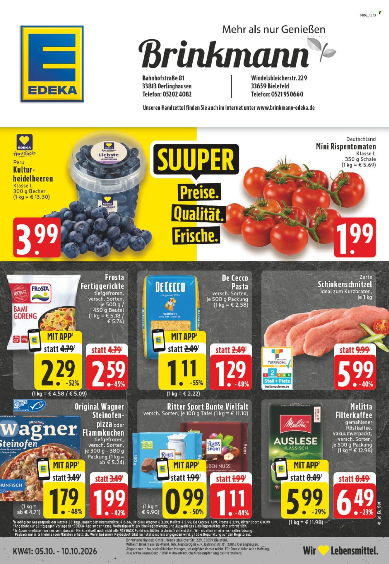 Edeka Prospekte  - 5.10.2026 - 10.10.2026. Seite 1