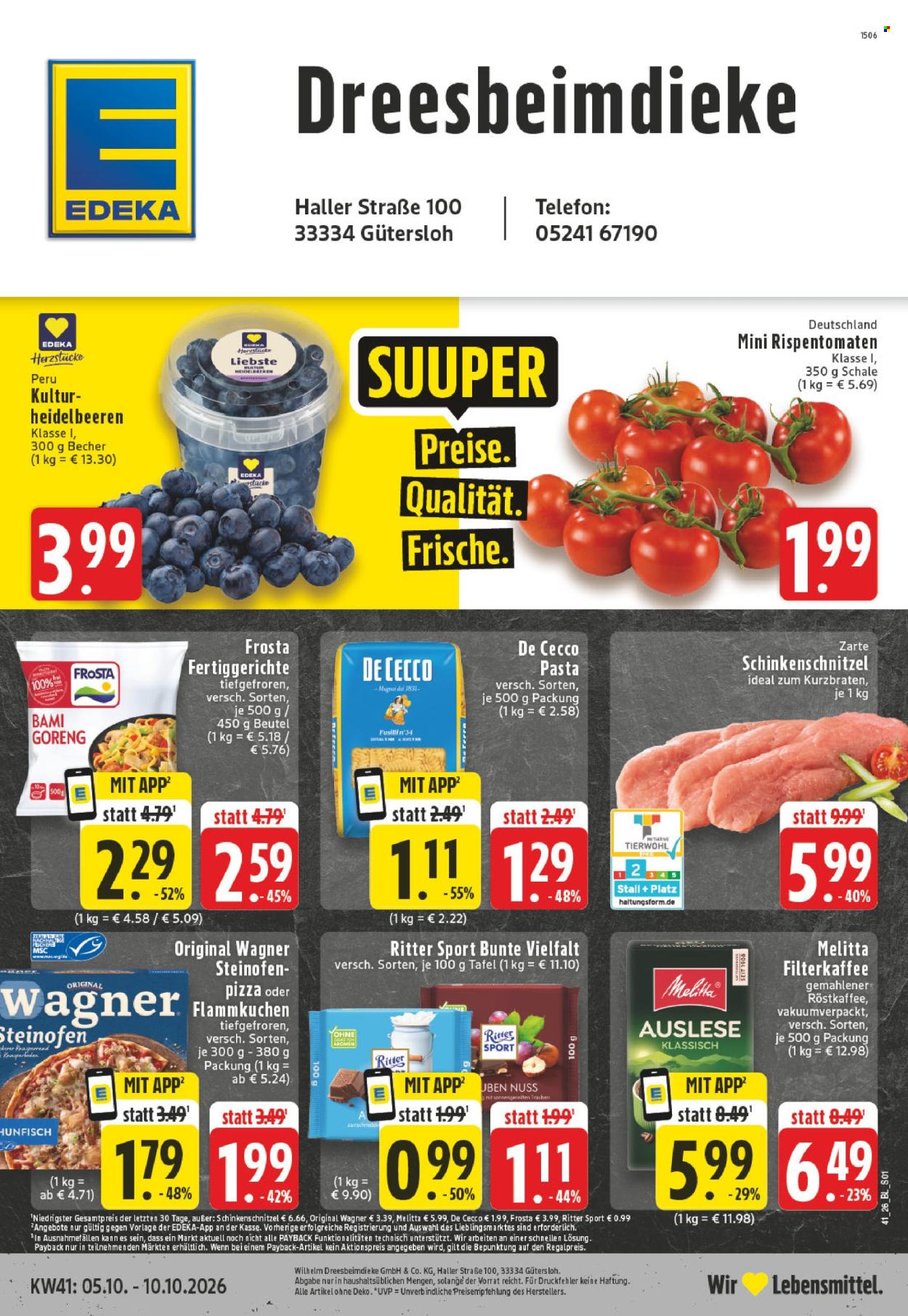 Edeka Prospekte  - 5.10.2026 - 10.10.2026. Seite 1