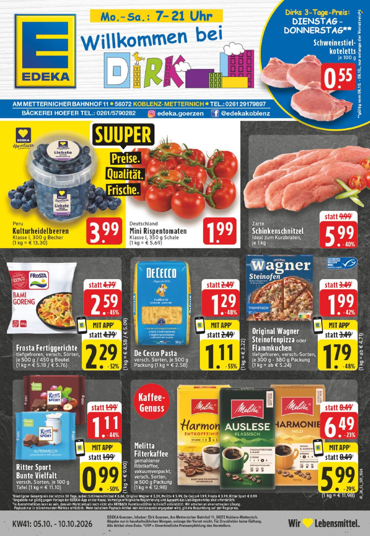 Edeka Prospekte  - 5.10.2026 - 10.10.2026. Seite 1