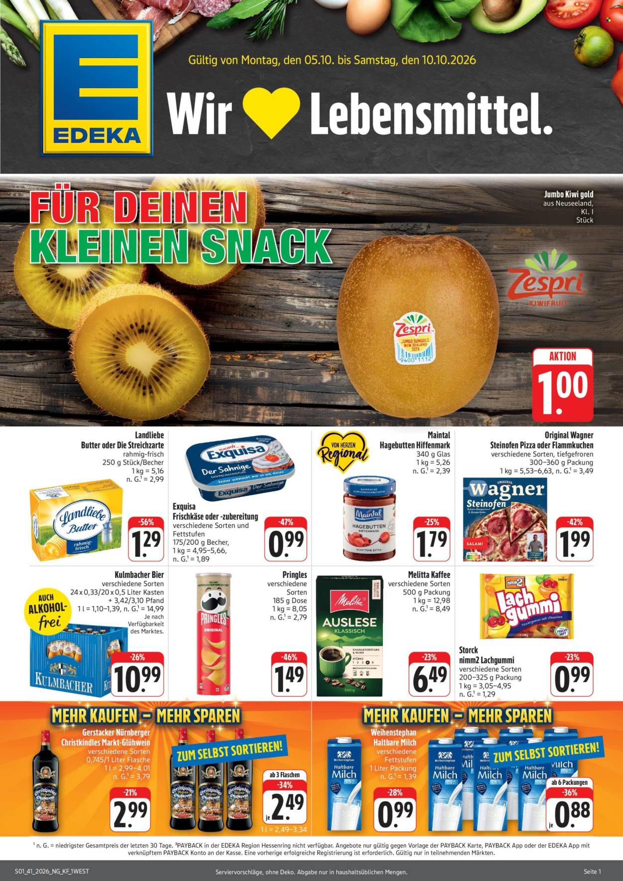 Edeka Prospekte  - 5.10.2026 - 10.10.2026. Seite 1