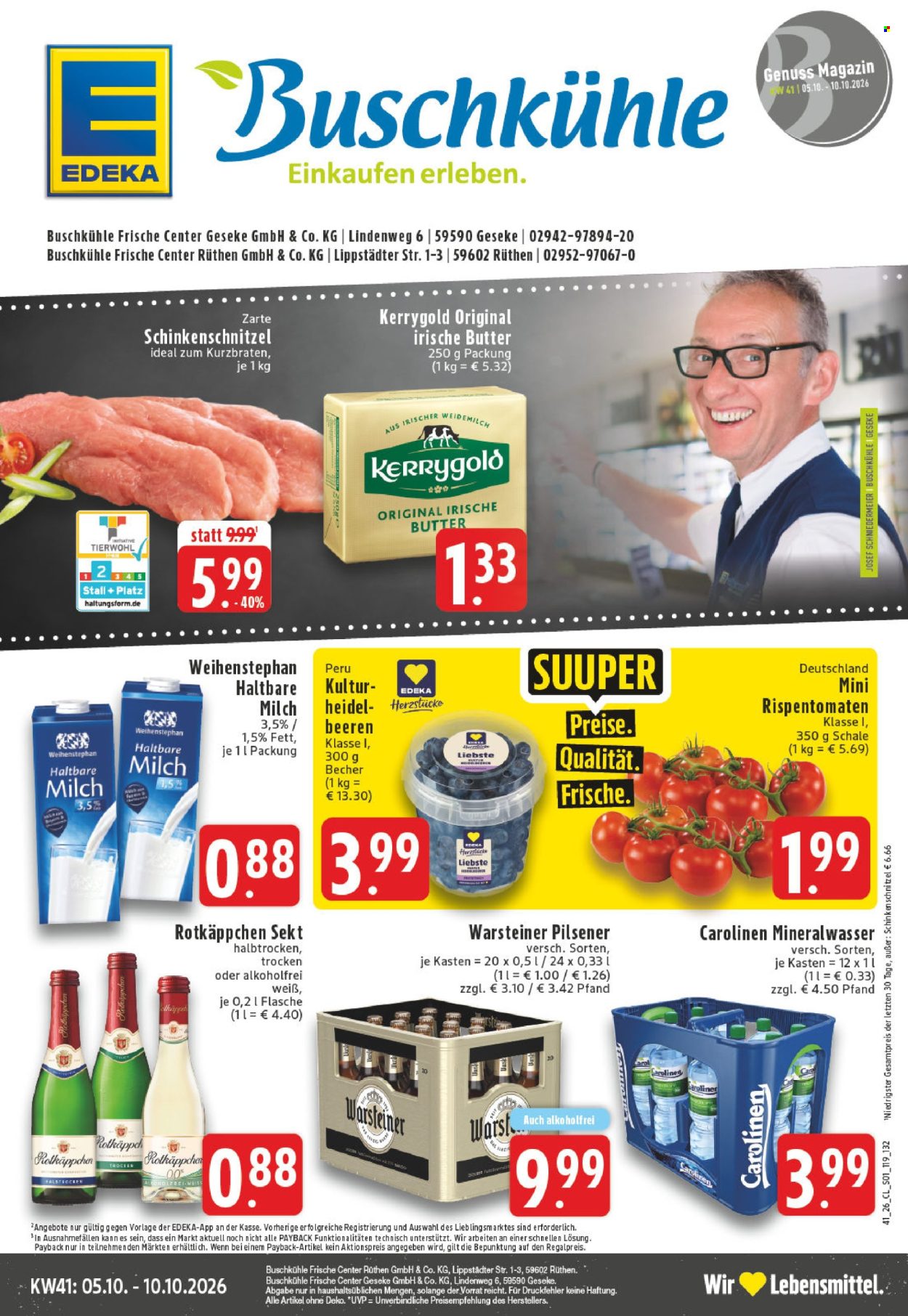 Edeka Prospekte  - 5.10.2026 - 10.10.2026. Seite 1