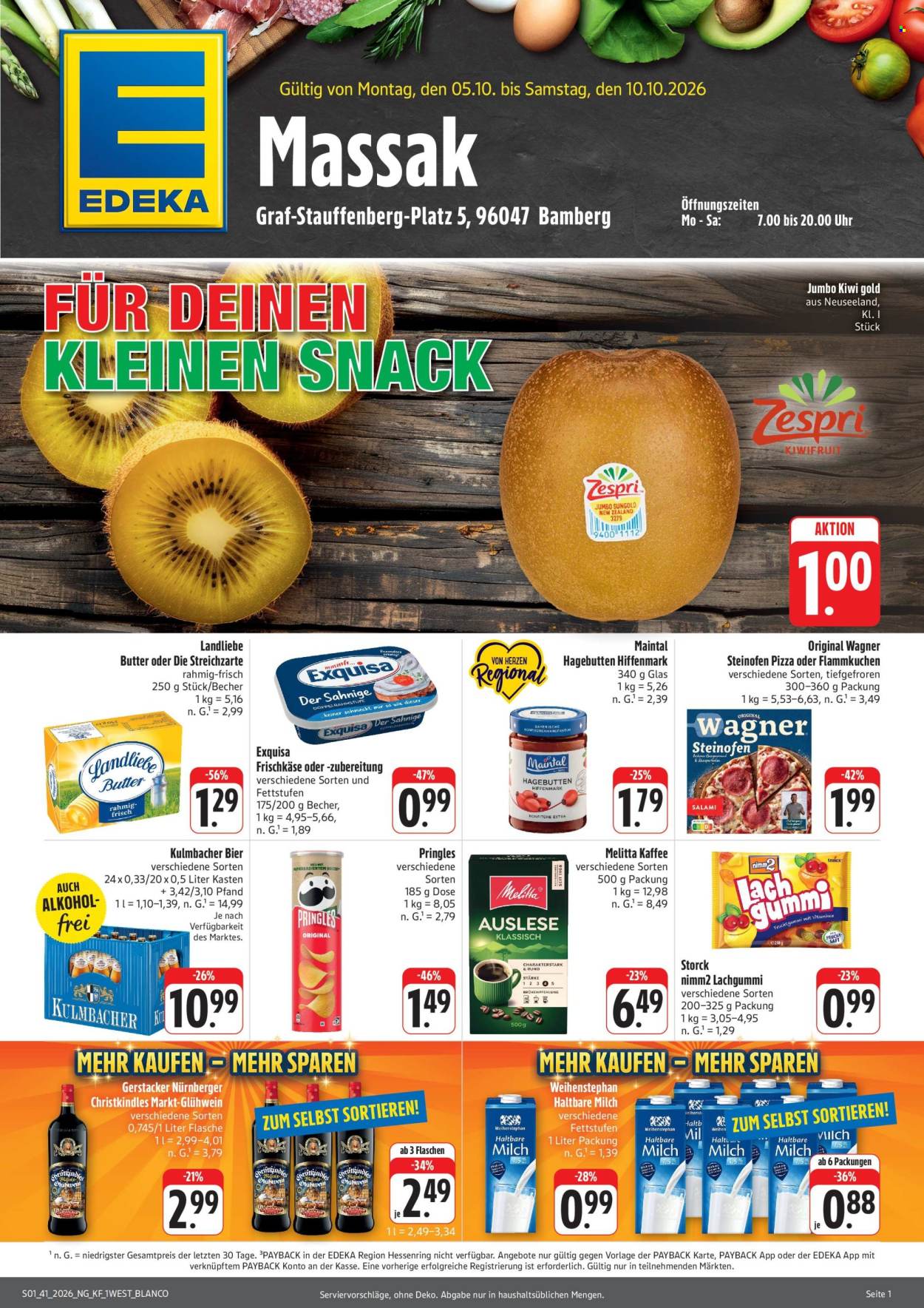 Edeka Prospekte  - 5.10.2026 - 10.10.2026. Seite 1
