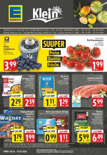 Prospekte Edeka - 5.10.2026 - 10.10.2026.
