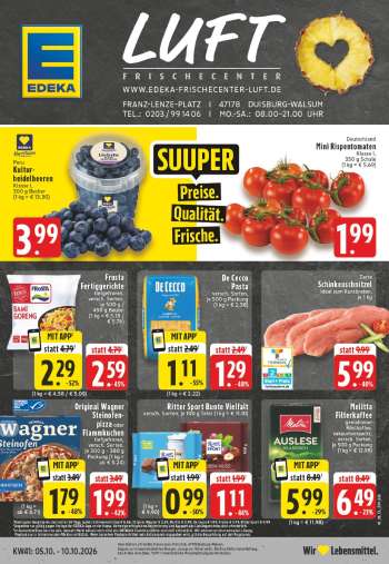 Prospekte Edeka - 5.10.2026 - 10.10.2026.