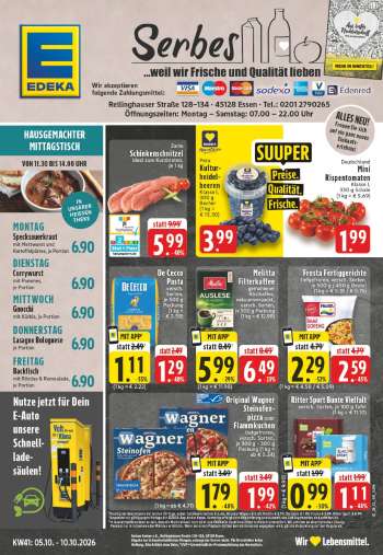 Prospekte Edeka - 5.10.2026 - 10.10.2026.