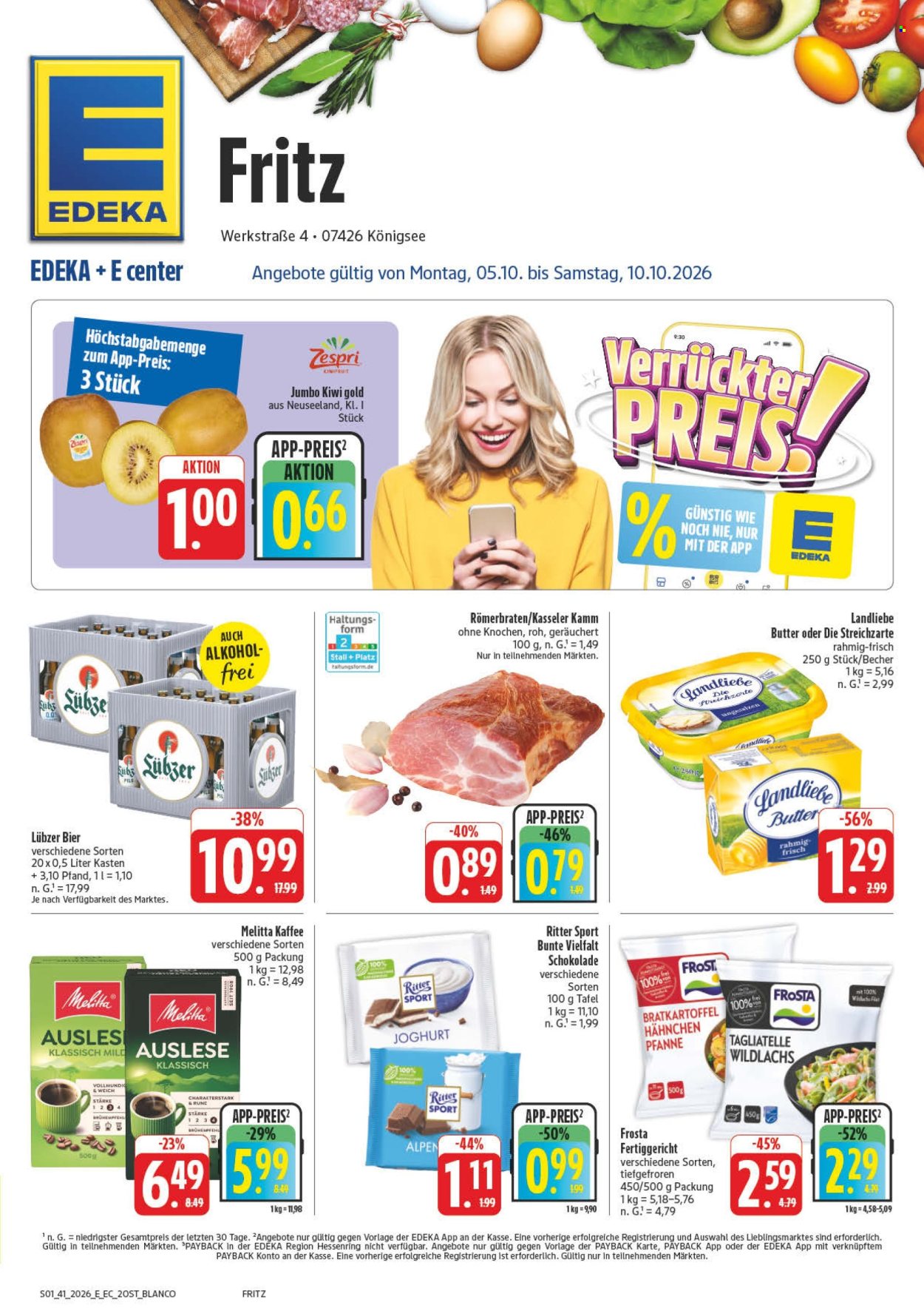 Edeka Prospekte  - 5.10.2026 - 10.10.2026. Seite 1