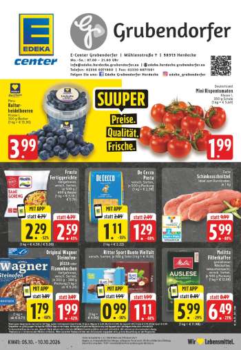 Prospekte Edeka - 5.10.2026 - 10.10.2026.