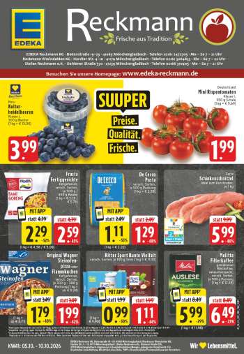 Prospekte Edeka - 5.10.2026 - 10.10.2026.
