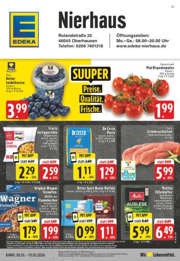 Prospekte Edeka - 5.10.2026 - 10.10.2026.