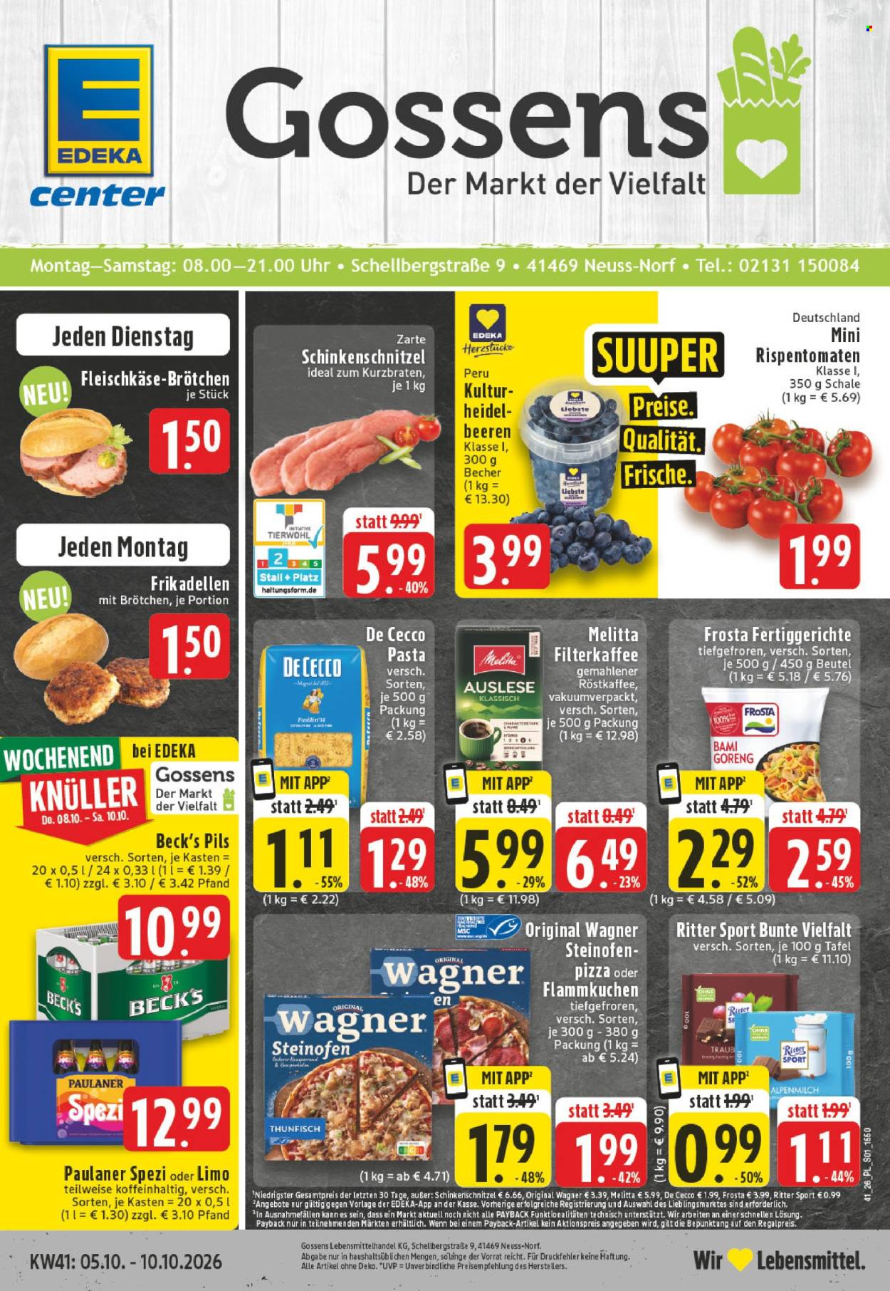 E center Prospekte  - 5.10.2026 - 10.10.2026. Seite 1