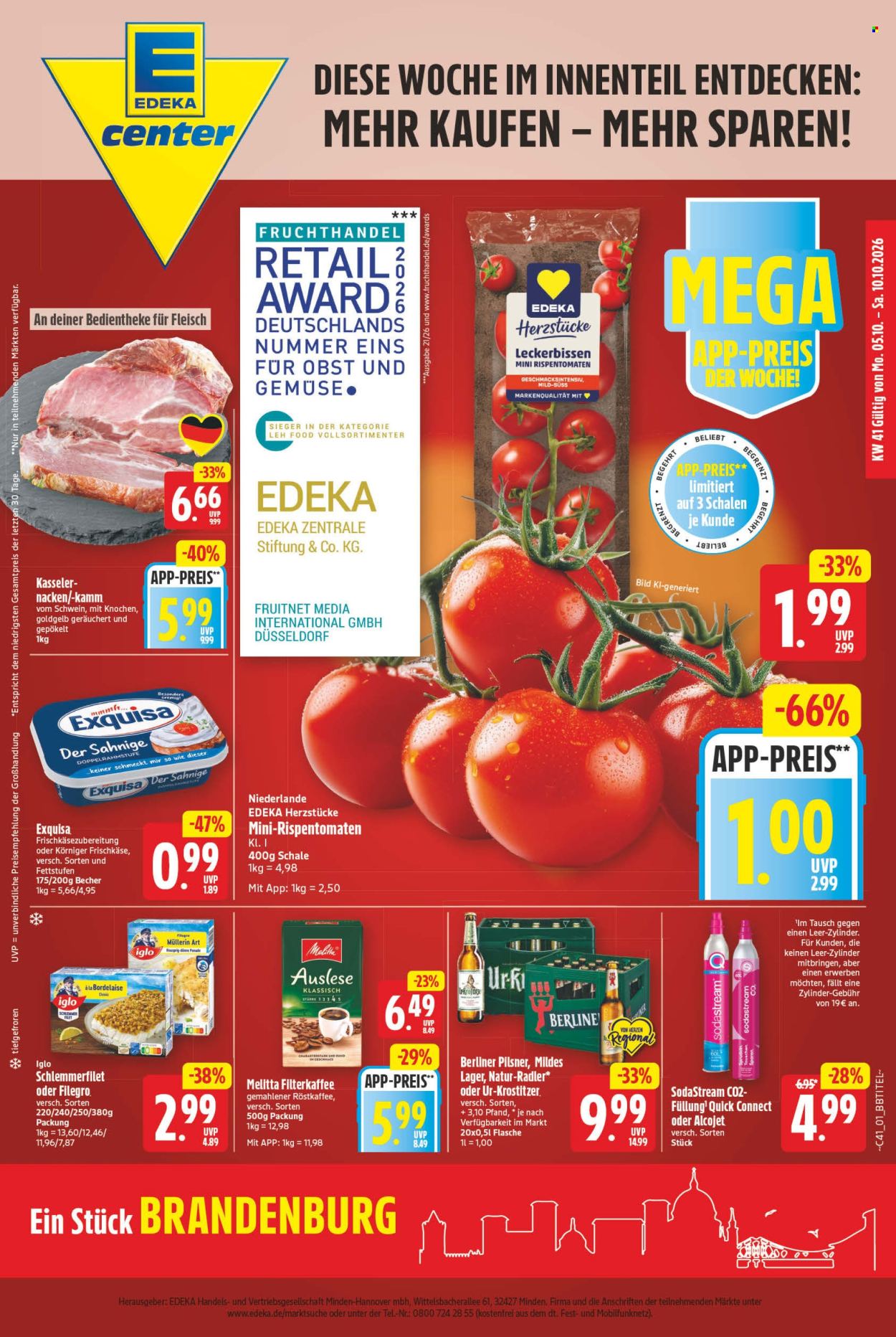 E center Prospekte  - 5.10.2026 - 10.10.2026. Seite 1