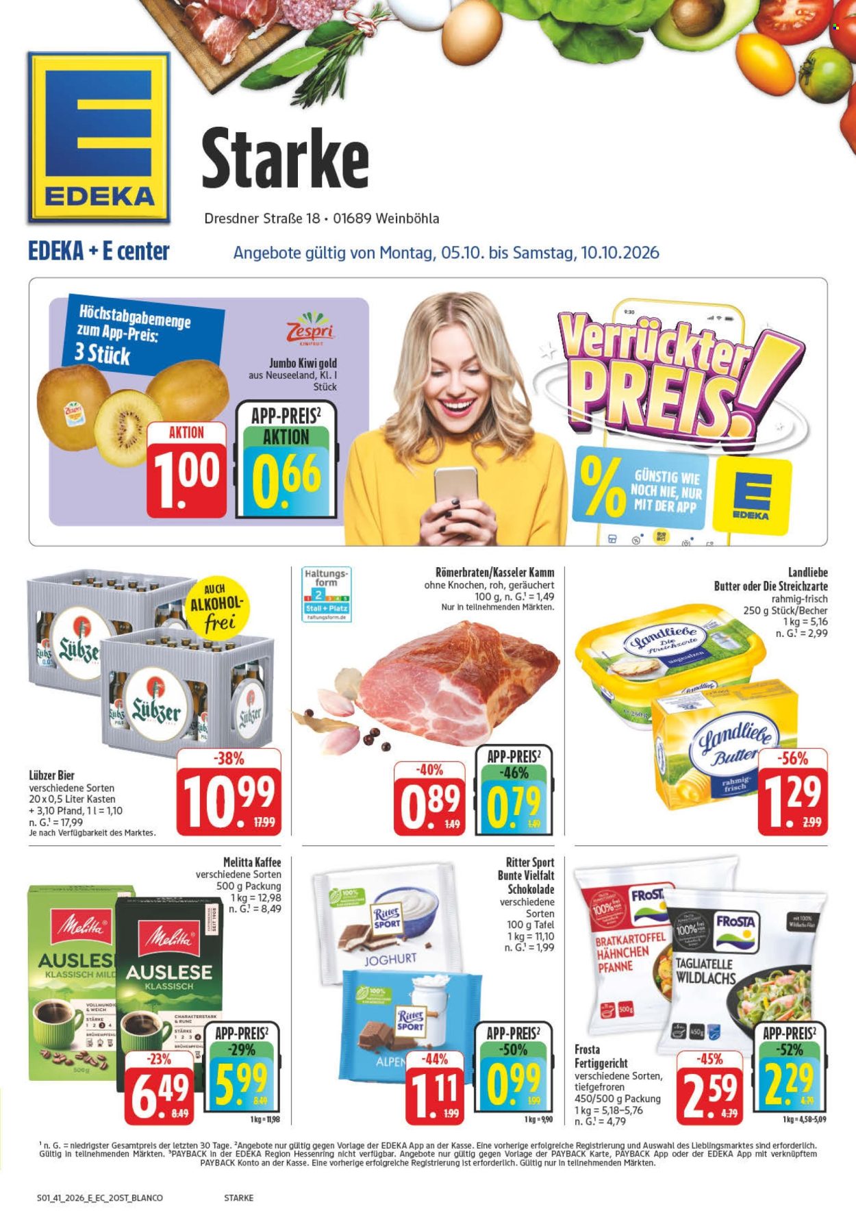 Edeka Prospekte  - 5.10.2026 - 10.10.2026. Seite 1