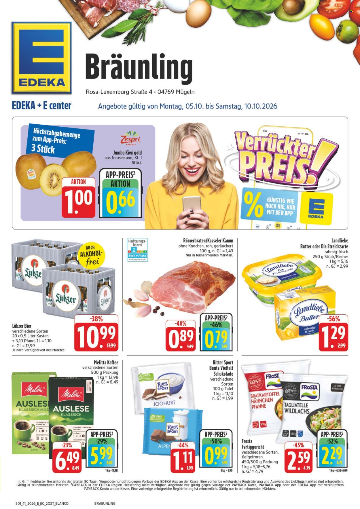 Edeka Prospekte  - 5.10.2026 - 10.10.2026. Seite 1