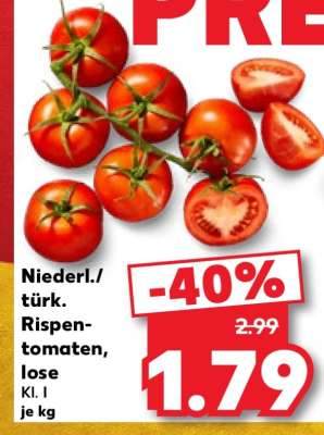 Niederl./türk. Rispentomaten, lose