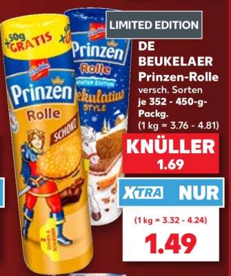 DE BEUKELAER Prinzen Rolle