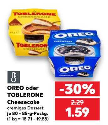 OREO oder TOBLERONE Cheesecake