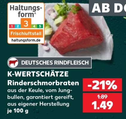 K-WERTSCHÄTZE Rinderschmorbraten