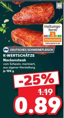 K-WERTSCHÄTZE Nackensteak