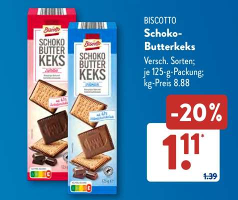 Biscotto Schoko-Butterkeks