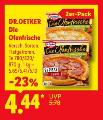 DR. OETKER Die Ofenfrische