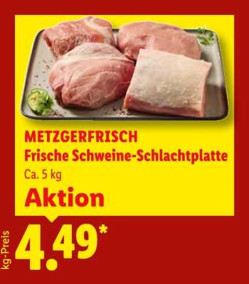 Metzgerfrisch Frische Schweine-Schlachtplatte