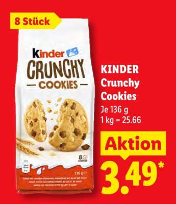 kinder Crunchy Cookies