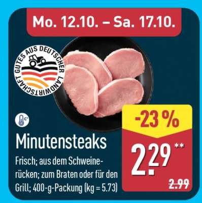 Minutensteaks