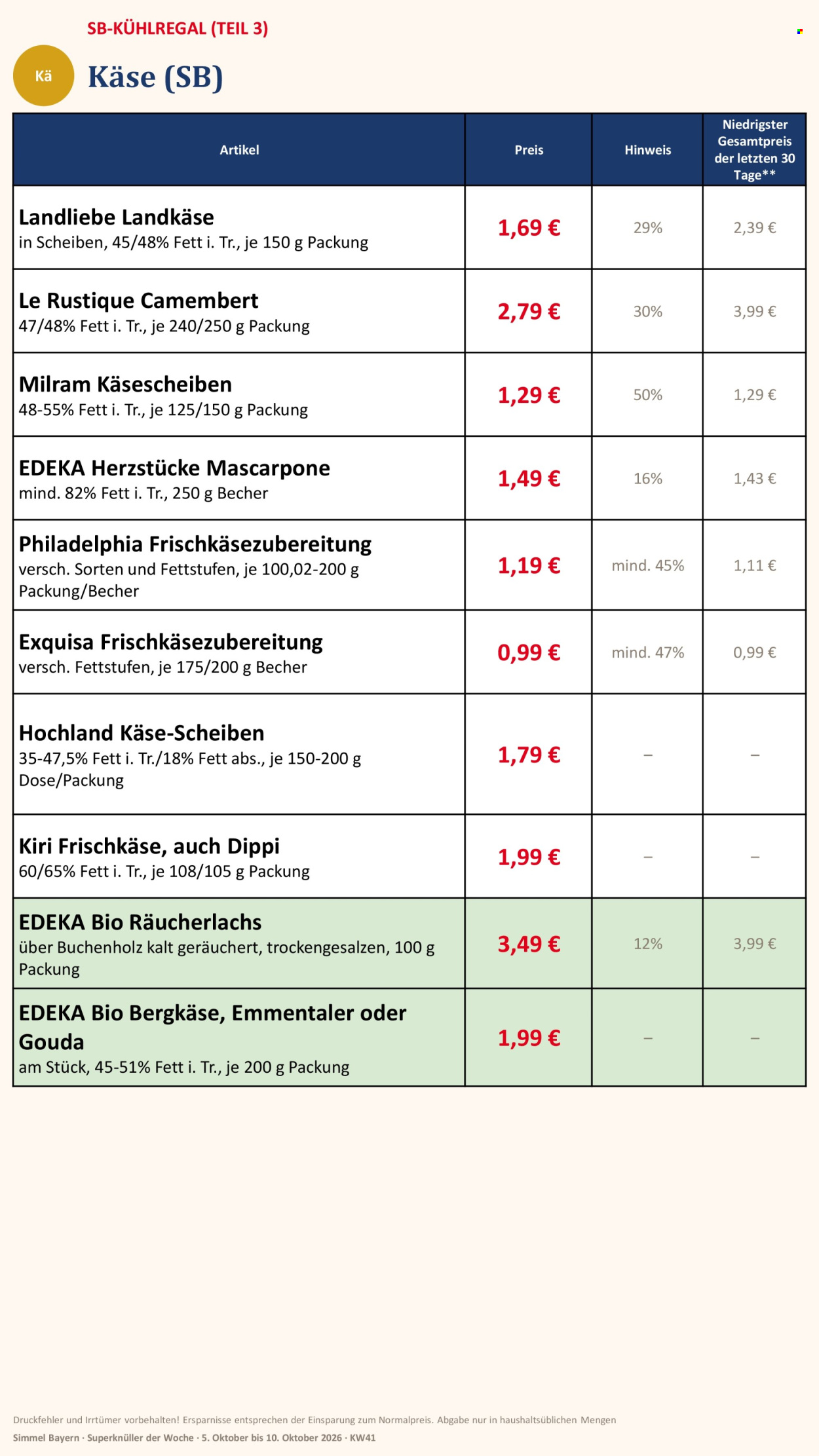 Edeka Prospekte  - 5.10.2026 - 10.10.2026. Seite 6
