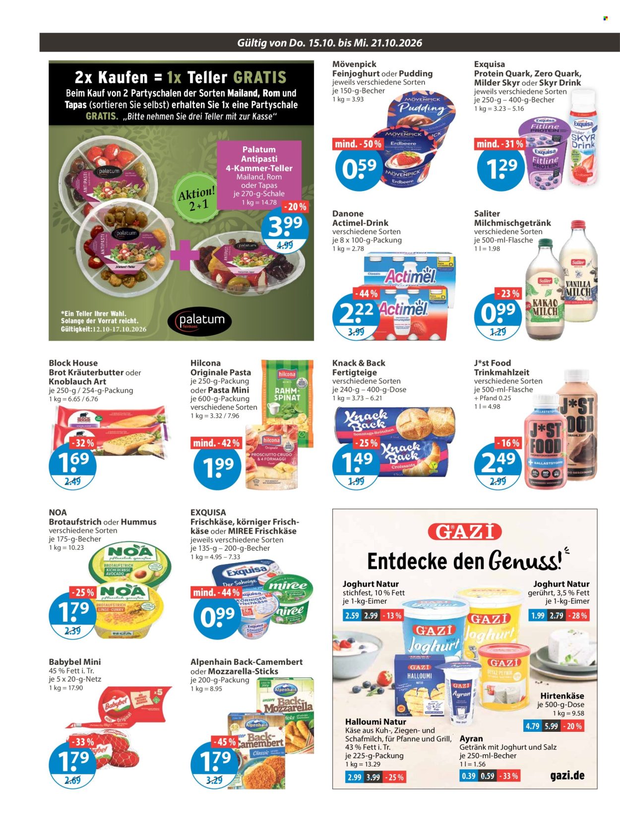 Leták V-Markt - 15.10.2026 - 21.10.2026. Strana 6