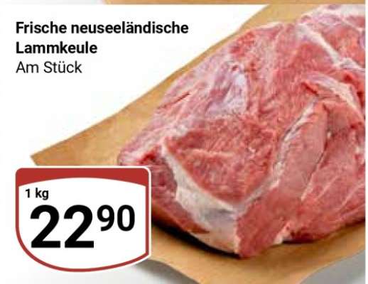 Frische, neuseeländische Lammkeule