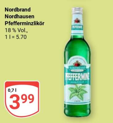 Nordbrand Nordhausen Pfefferminzlikör