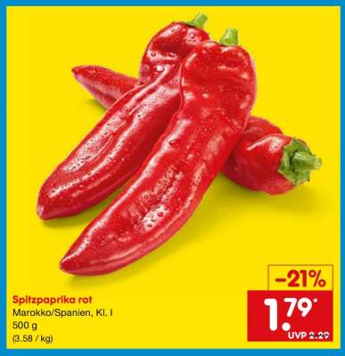 Spitzpaprika rot*