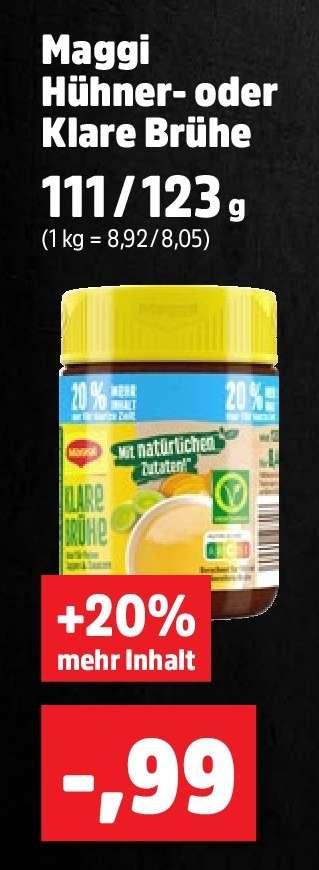 Maggi Hühner- oder Klare Brühe