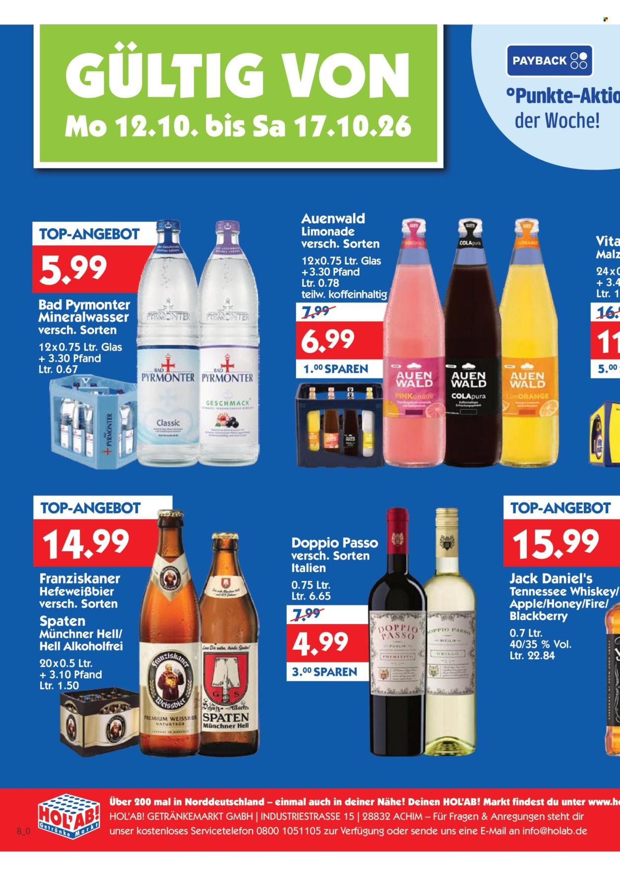 Leták Hol'ab! Getränkemarkt - 12.10.2026 - 17.10.2026. Strana 2